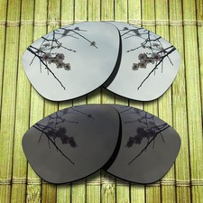 Black Silver Replacement Lens for-Oakley Madman Polarized