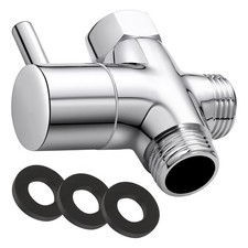 3-Way Shower Diverter Valve Shower Head Splitter for Handheld and Fixed Sprayer