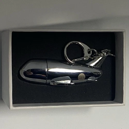 Metal Airplane 4GB USB 2.0 Flash Pen Drive DFS Los Angeles Keychain Memory Stick