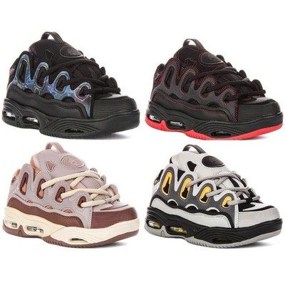 Osiris D3 2001 klobige Sohle Schnürschuhe Skate Damen Sneaker in Hellbraun UK 4   7