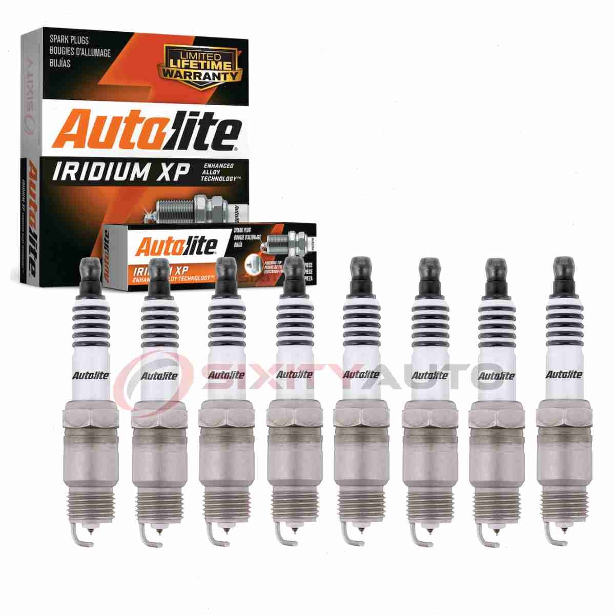 8 pc Autolite Iridium XP Spark Plugs for 1970 Chevrolet Bel Air 7.4L V8 ux