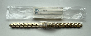 Authentic Genuine Seiko Gold Plated 10mm Bracelet Band Watch 4A432KM 1N00-0PS0 SUJF62P1