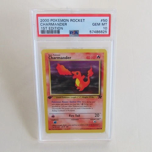 Pokemon TCG - Charmander - Rocket 1st edition - English - PSA 10
