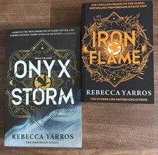 Onyx Storm Iron Flamenew By Rebecca Yarros Paperback 2 Books Set... Onyx Storm Iron Flamenew By Rebecca Yarros Paperback 2 Books Set...