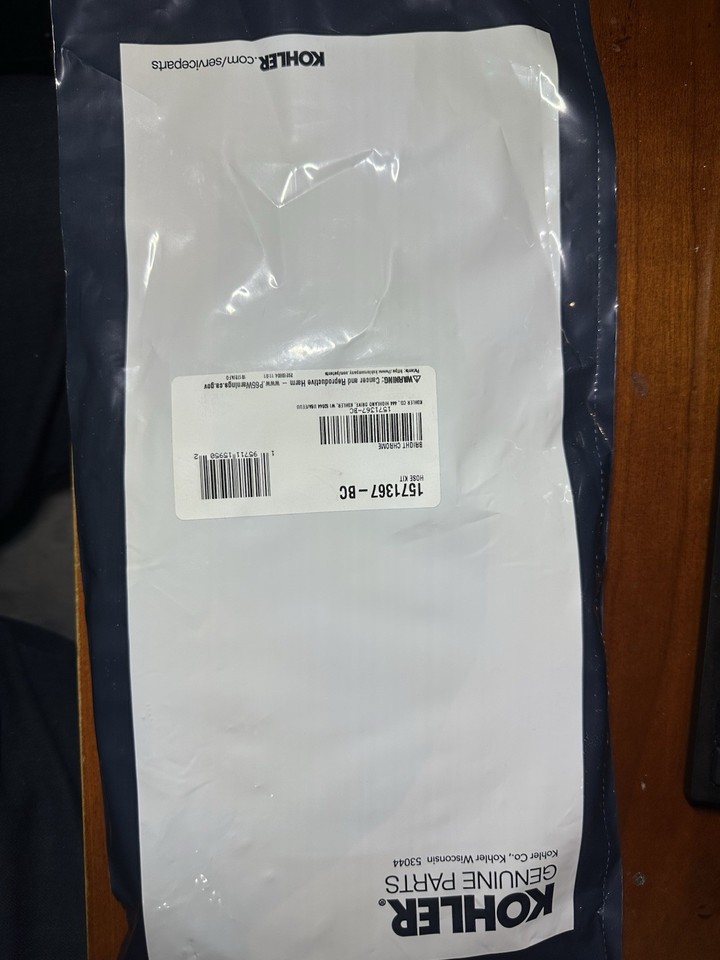 Kohler Kitchen Spray Hose Kit 1571367-BC Genuine | eBay