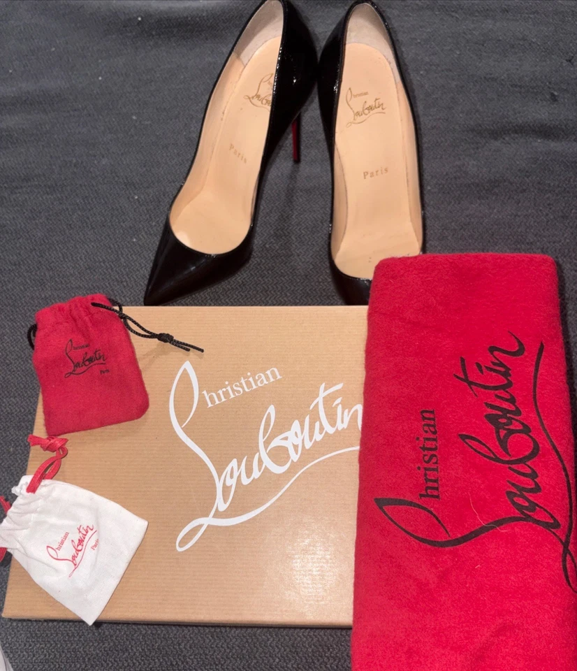 Bomba de punta Christian Louboutin 120 So Kate usada - negra, EE. UU. 6,5-7 euros 37 Foto 3 de 4