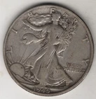 1945 S WALKING LIBERTY HALF-DOLLAR 90% SILVER SAN FRANCISCO .50¢ UNITED STATES