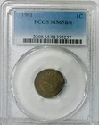 1901 Indian Head Penny PCGS MS65BN
