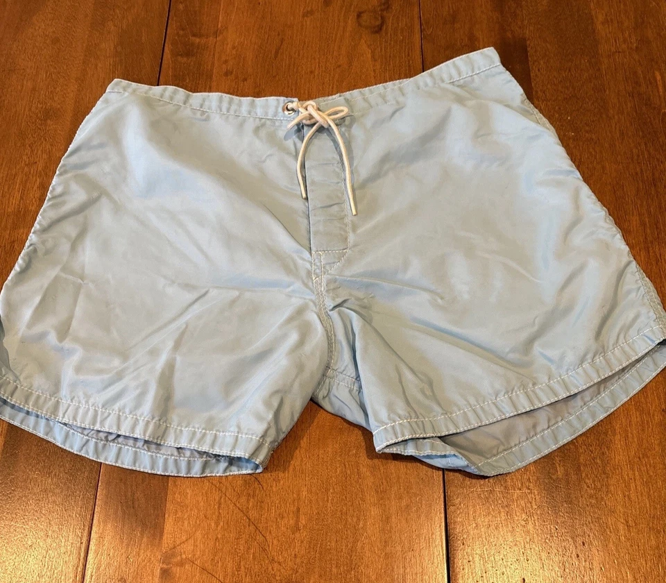"De colección Años 80 90 EE. UU. Birdwell 305 Beach Britches Azul Ojal Único 28"" Etiqueta Sin Tamaño" Foto 2 de 4
