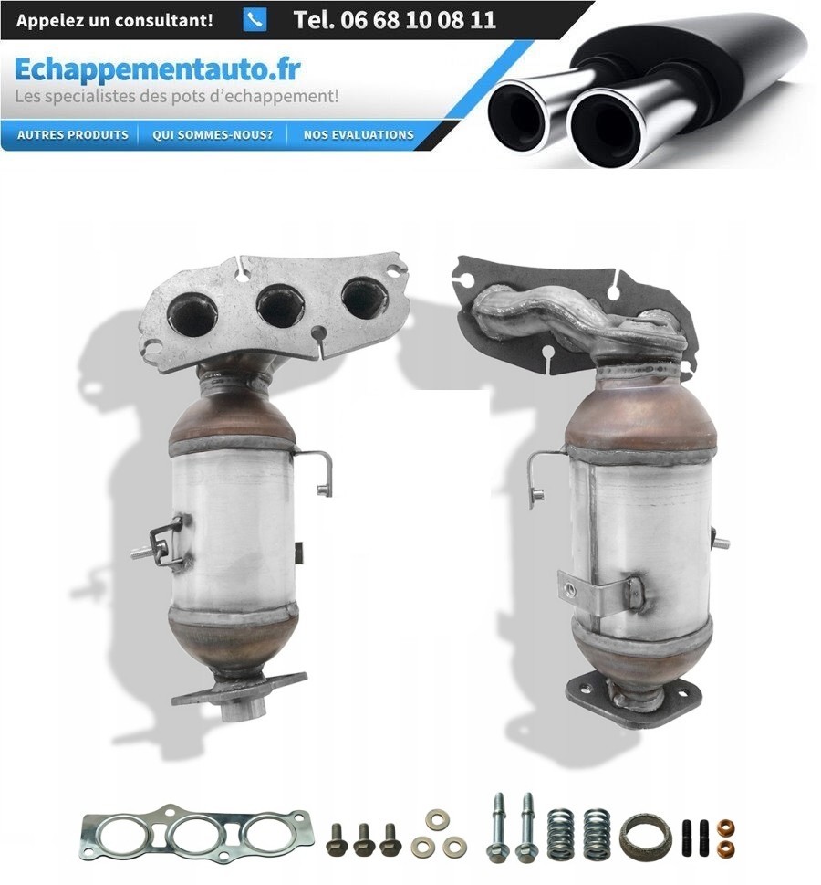 Catalyseur Citroen C1 anti contre-visite échappement Peugeot 107 essence 171400Q010
