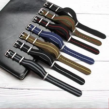 High-quality Nylon Woven Watch Straps Mens 18 20 22mm Elastic Sports Wristband