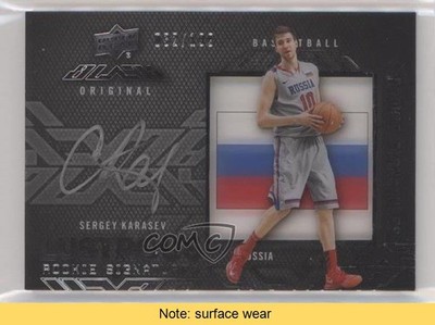 2013 Upper Deck Black Lustrous Signatures /199 Sergey Karasev Rookie RC READ b9e