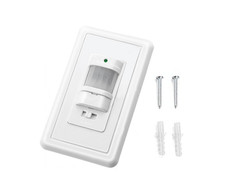 Auto On/Off Sensor Switch Motion Infrared PIR Occupancy Vacancy Wall Light Lamp