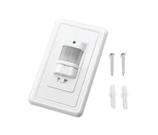 Auto On/Off Sensor Switch Motion Infrared PIR Occupancy Vacancy Wall Light Lamp