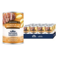 Natural Balance Limited Ingredient Adult Grain-Free Wet Canned Dog Food, Res...