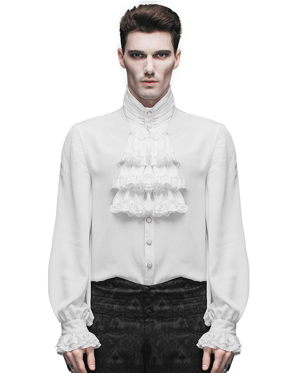 【一点物】 handmade decadent ruffle shirt Amazon.com: Runcati Mens Pirate Shirt Ruffle Victorian