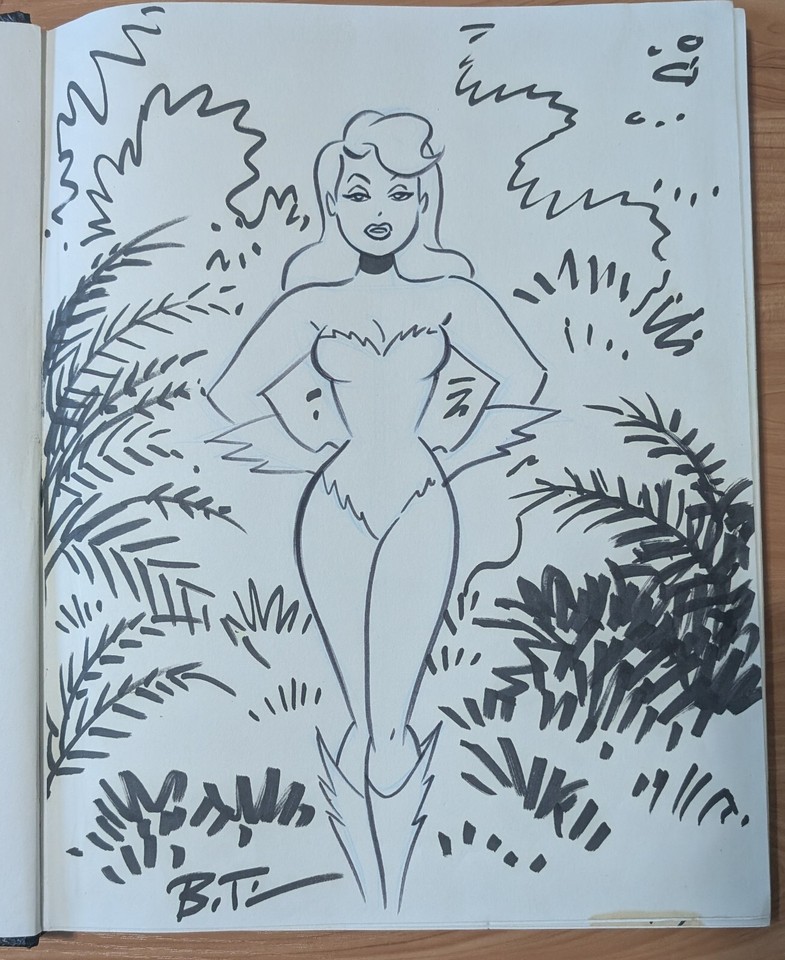 Batman: The Animated Series | Bruce Timm Original Poison Ivy Art (10.5  x 13.5 ) Comic Art