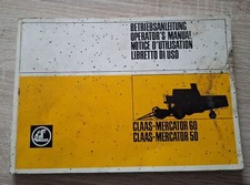 Claas Mähdrescher Mercator 50 + 60 Betriebsanleitung