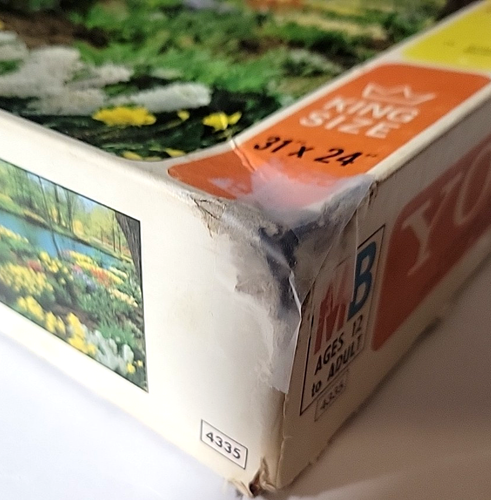 Vintage Puzzle 1963 Milton Bradley York Sunny Garden 1500 Pieces 31" x 24" - Picture 5 of 7