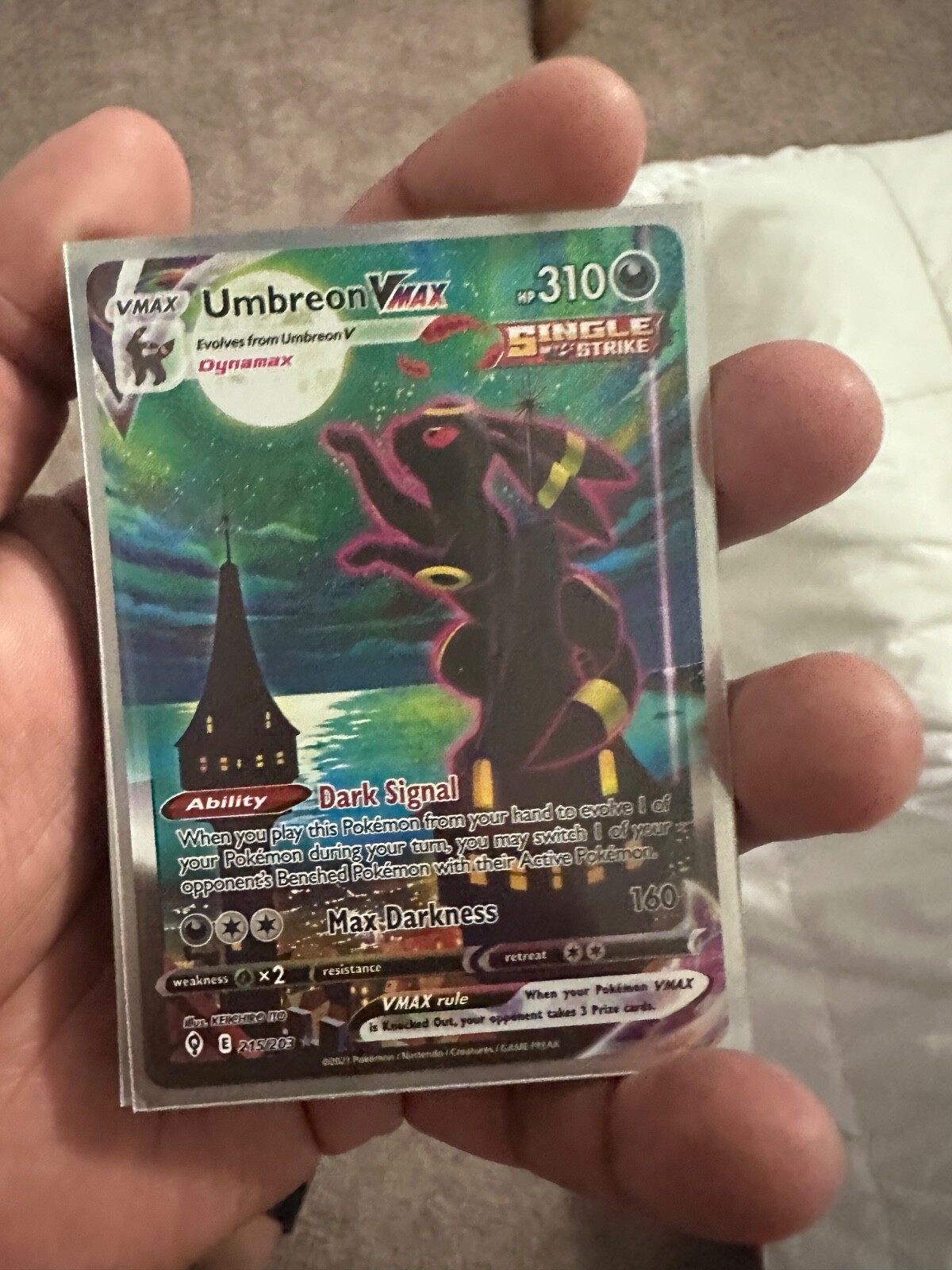 Stunning Umbreon VMax Alternate Art Pokemon Card