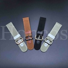 18mm 20mm 22mm 24mm Lug Military Woven Nylon Watch Band Watchband Strap Aviation