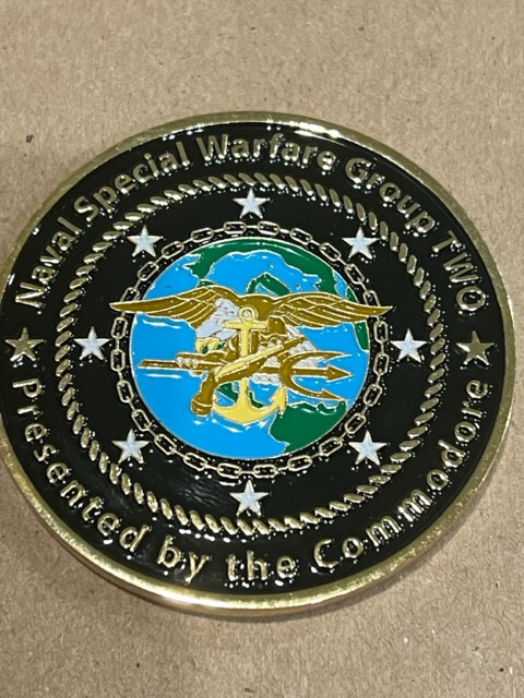 米海軍第2特殊戦グループ司令官（代将）チャレンジコイン Amazon.co.jp: 米海軍特殊部隊チャレンジコイン 海軍特殊戦士