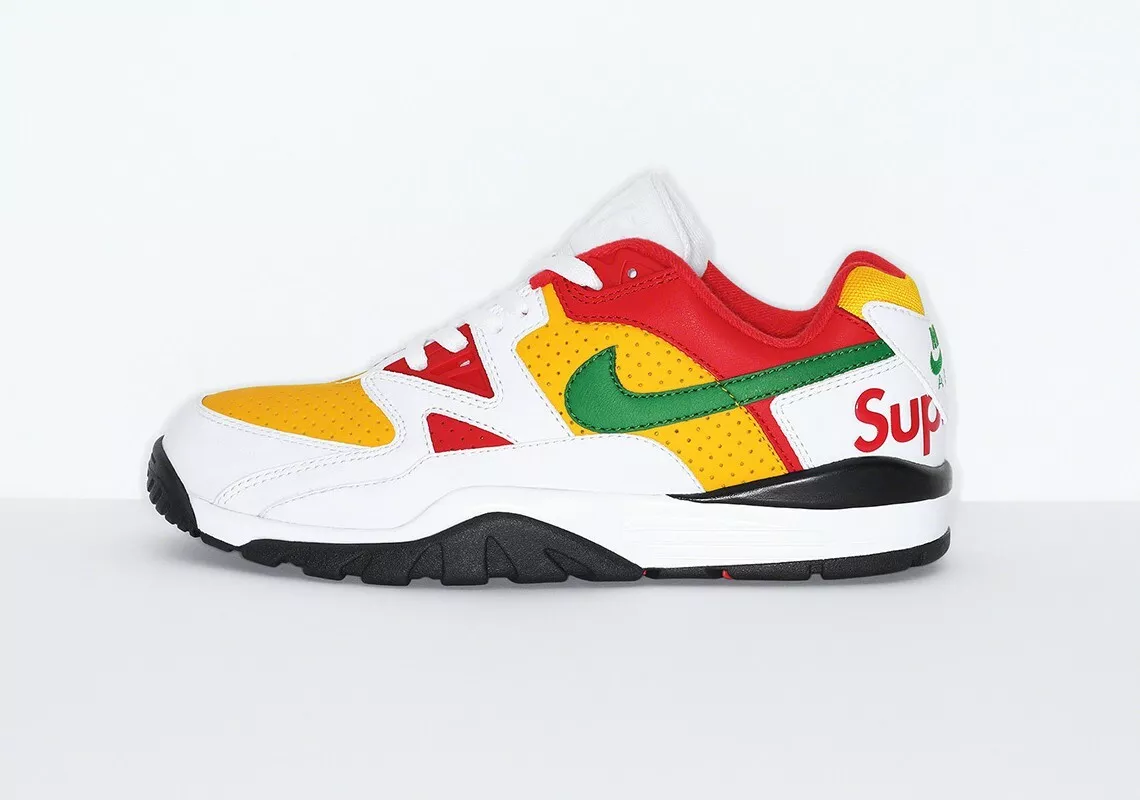 Supreme x Nike Cross Trainer blanc bas UK8 rare stocké mort