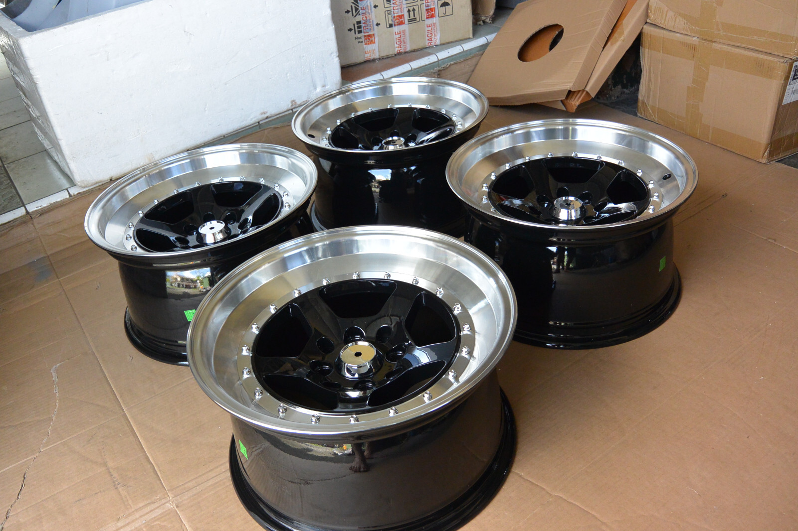 For miata mx5 civic e30 eg6 datsun ae86 ta22 JDM 5spoke CR Style 15 ...