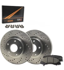 Max Advanced Brakes Rear Brake Kit For 2015-2019 Hyundai Sonata w/MPB Kona K...