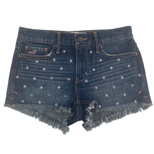 Hollister Womens Jeans Sz 3S 26x27 Blue Dark Wash Denim Comfort