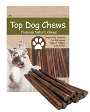 12" Standard Free Range - Grass Fed Bully Sticks - 50 Pack.  USDA & FDA