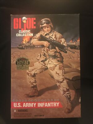 1996 GI Joe Classic Collection Limited Addition Army Infantry Figure  White 76281813561|
