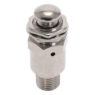 Air Pneumatisches Schaltventil TAC 3P 2 Port 3 Position Mit Taster Silber M5?08