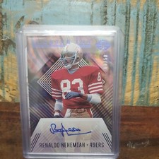 2020 Panini Illusions Renaldo Nehemiah Elusive Ink #/50 San Francisco 49ers Auto