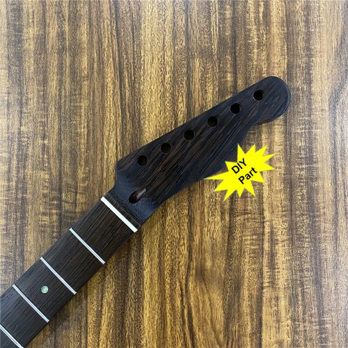 E-Gitarrenhals Ersatz 22 Bund Wenge Holz Abalone Inlay Satin Finish - Bild 1 von 10