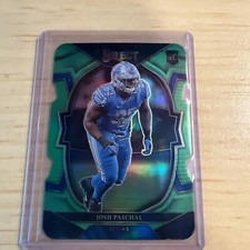 2022 Panini Select - Concourse Neon Green Prizm Die-Cut #59 Josh Paschal /299...