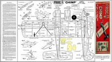 FROG CHIMP PLAN CONTROL LINE SPORT MODEL 22" SPAN