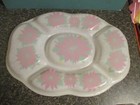 Set of 2 Mid Century Modern 60's Plastic Christmas Divided Trays Snacks Candy — photo 4