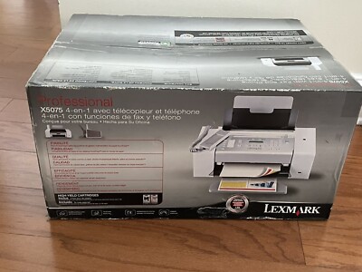 Lexmark X5075 Multifunction Color All In One Inkjet Printer Copy Scan Fax Copier