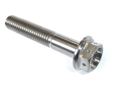 M8 X 95 M8X1.25X95 TITANIUM FLANGED HEX CROSS DRILL BOLT RACE SPEC