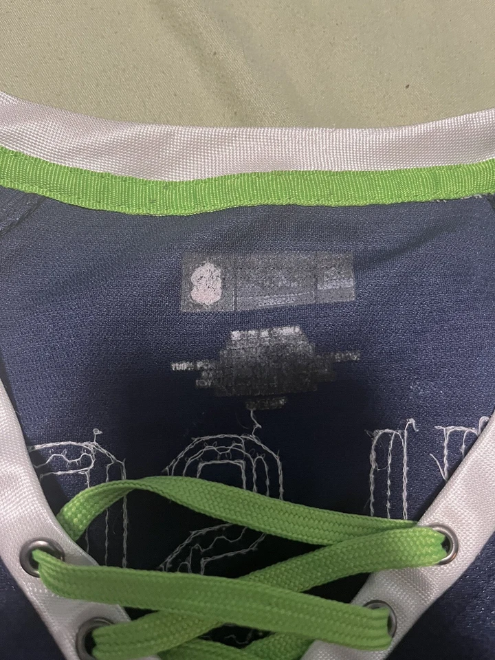 Seattle Seahawks Russell Wilson Mujer Mediana Equipo NFL Ropa Lentejuelas Camiseta ☼ Foto 3 de 3