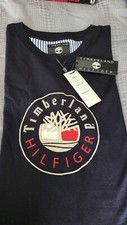 Image of Tommy Hilfiger x Timberland Logo Unisex T-Shirt - Size Medium - New with Tags