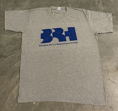 HANVIL Banque De La République D Haiti Banking Haiti Graphic Gray T-Shirt XL