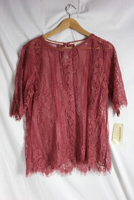 Rewind Women's Blouse - Mauve - Size XL - NWT .