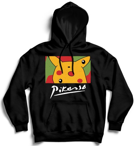 Felpa Pika Picasso cartoni animati arte contemporanea Pikasso monster Ash |  eBay