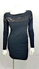 JUMP APPAREL - BLACK SEQUENCE LITTLE BLACK DRESS COCKTAIL PARTY MACY'S 9/10