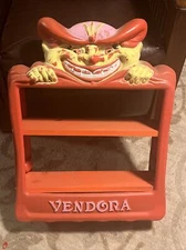 Vintage Vendall Creepy Clown Vending Machine Plastic Frame Cover 1988 USA Made