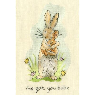 Bothy Threads Kreuzstich-Set ''Ich habe dich Babe'', 12x18cm, XAJ4, Zählmuster