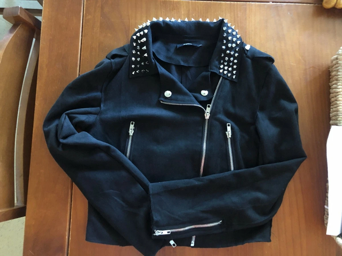 Perfecto en suedine noir new arrivals