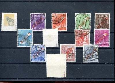 Berlin Nr. 21 - 33 gest. Rotaufdruck, teils geprüft (#91536) - Bild 1 von 2